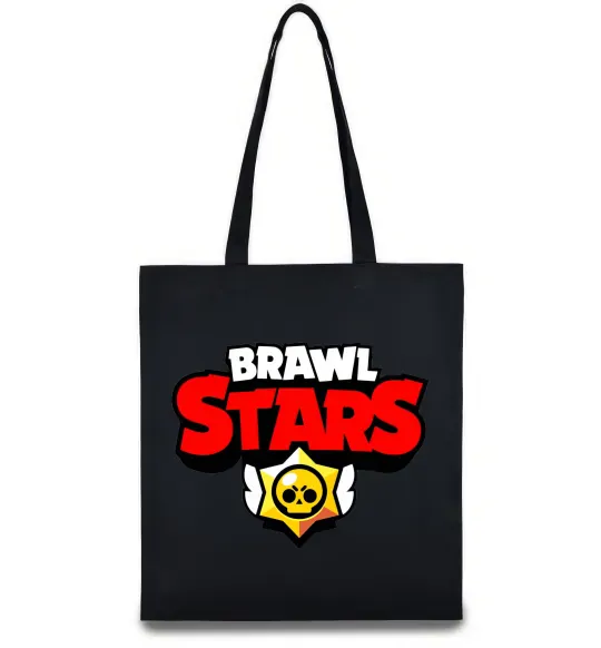 Эко-сумка Brawl Stars logo Черный фото