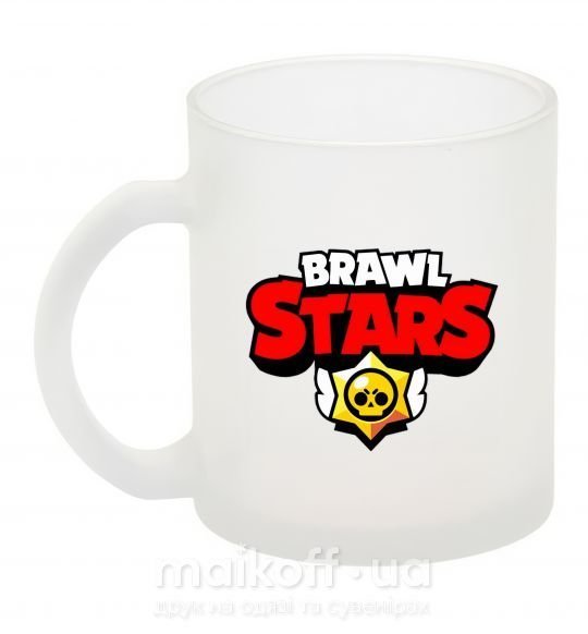 Чашка скляна Brawl Stars logo Фроузен фото