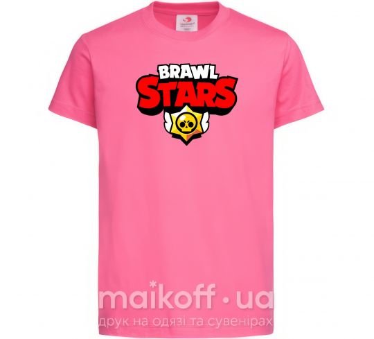 Дитяча футболка Brawl Stars logo Яскраво-рожевий фото