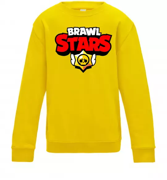 Дитячий світшот Brawl Stars logo Сонячно жовтий фото