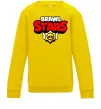 Дитячий світшот Brawl Stars logo Сонячно жовтий фото