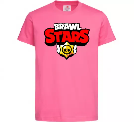 Дитяча футболка Brawl Stars logo Яскраво-рожевий фото
