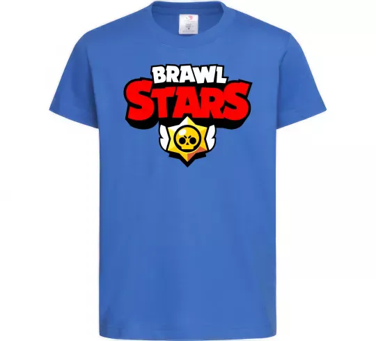 Дитяча футболка Brawl Stars logo Яскраво-синій фото