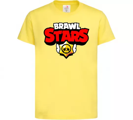 Дитяча футболка Brawl Stars logo Лимонний фото