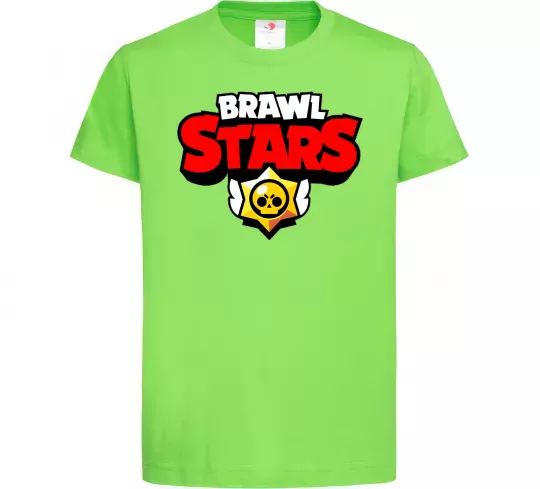 Дитяча футболка Brawl Stars logo Лаймовий фото
