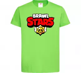 Детская футболка Brawl Stars logo Лаймовый фото
