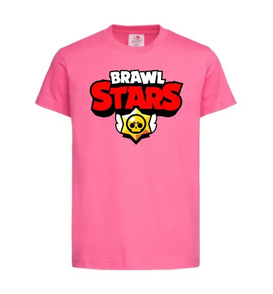 Дитяча футболка Brawl Stars logo Яскраво-рожевий фото