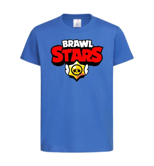 Дитяча футболка Brawl Stars logo Яскраво-синій фото