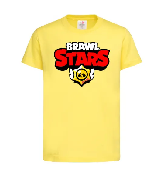 Дитяча футболка Brawl Stars logo Лимонний фото