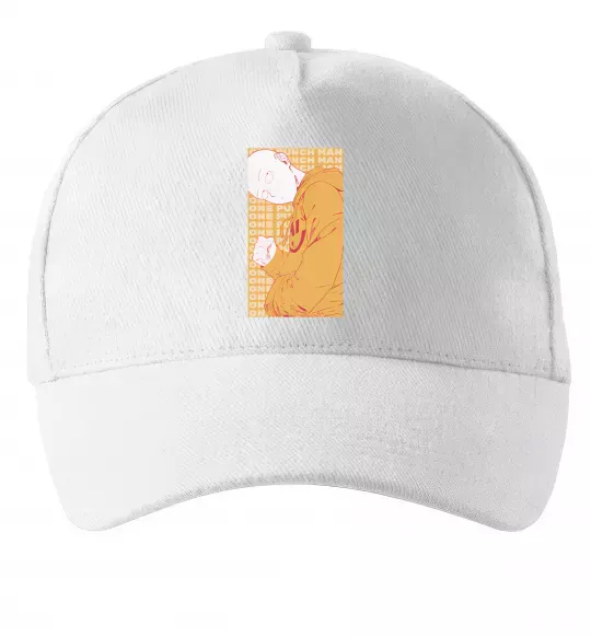 Кепка One Punch Man yellow Белый фото