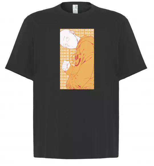 Футболка Оверсайз One Punch Man yellow Чорний фото