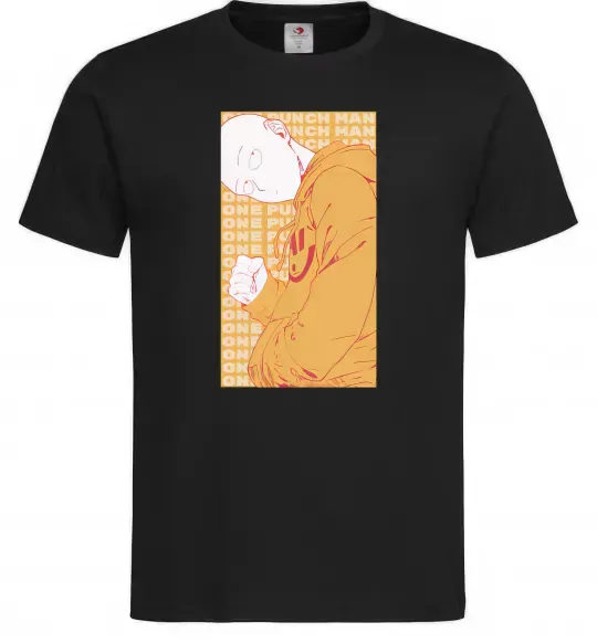 Чоловіча футболка One Punch Man yellow Чорний фото