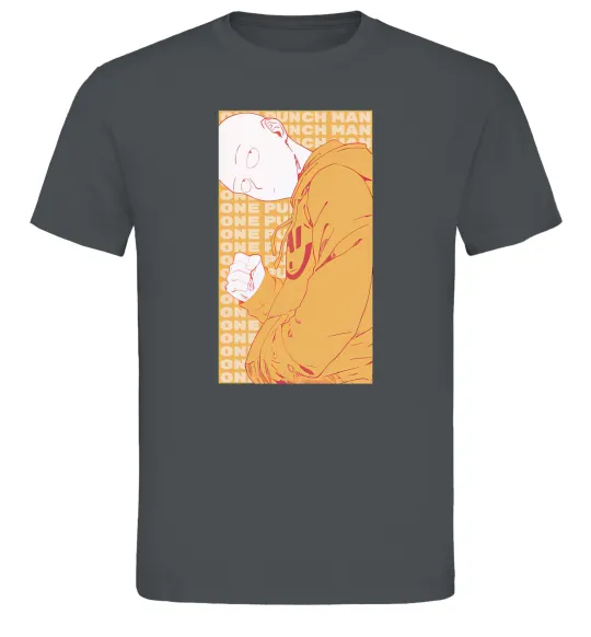 Чоловіча футболка One Punch Man yellow Графіт фото