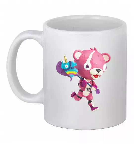 Чашка керамическая Фортнайт капитан по обнимашкам Белый фото