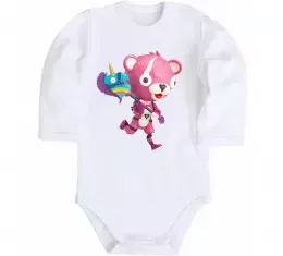 Дитячий бодік Фортнайт капитан по обнимашкам Білий фото