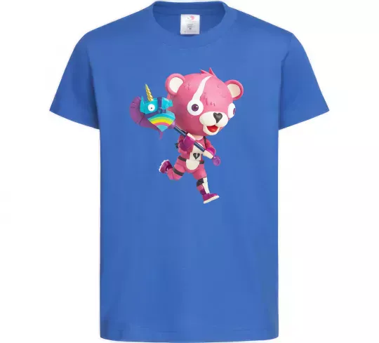 Дитяча футболка Фортнайт капитан по обнимашкам Яскраво-синій фото