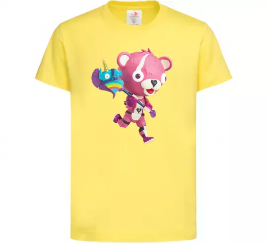 Дитяча футболка Фортнайт капитан по обнимашкам Лимонний фото