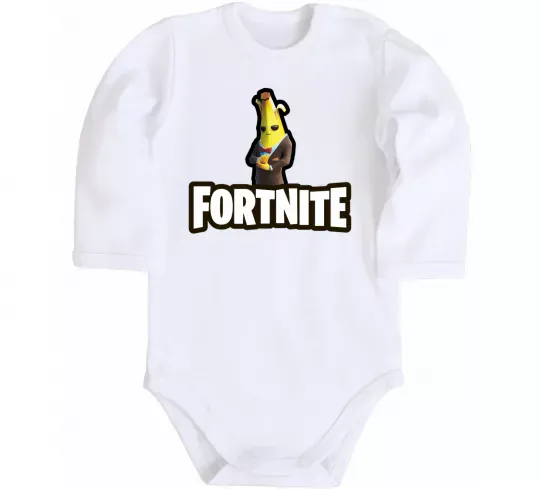 Детский боди Фортнайт банан Белый фото