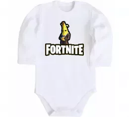 Дитячий бодік Фортнайт банан Білий фото