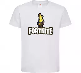 Дитяча футболка Фортнайт банан Білий фото