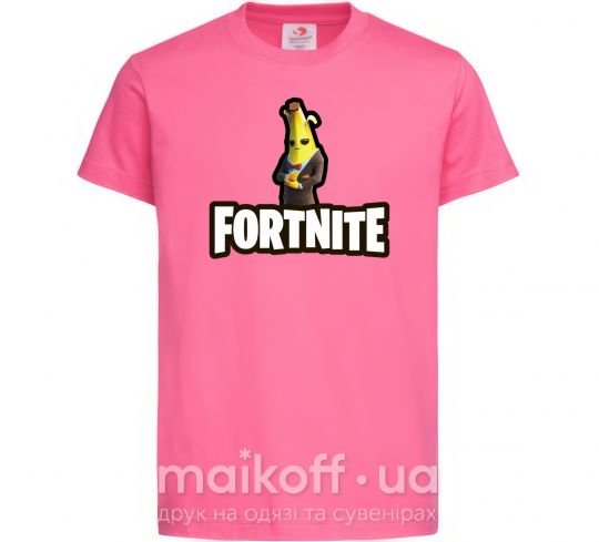 Дитяча футболка Фортнайт банан Яскраво-рожевий фото
