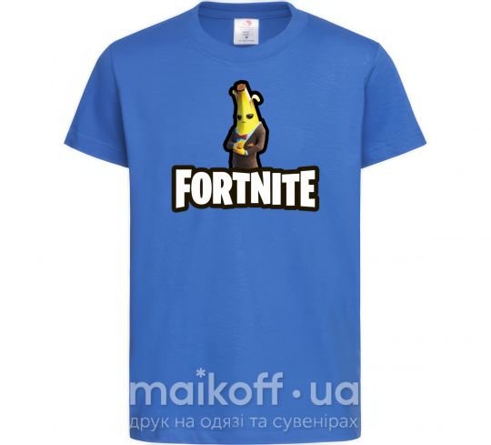 Детская футболка Фортнайт банан Ярко-синий фото