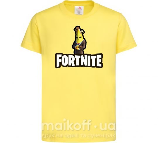Детская футболка Фортнайт банан Лимонный фото