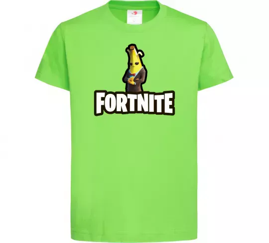 Детская футболка Фортнайт банан Лаймовый фото