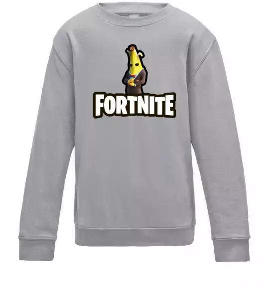 Дитячий світшот Фортнайт банан Сірий меланж фото