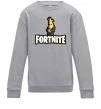 Дитячий світшот Фортнайт банан Сірий меланж Дитячий світшот Фортнайт банан Сірий меланж фото