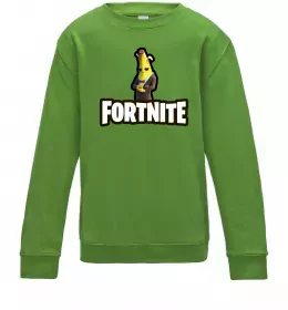 Детский Свитшот Фортнайт банан Лаймовый фото