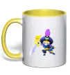 Чашка с цветной ручкой BRAWL STARS Rogue Mortis Солнечно желтый фото