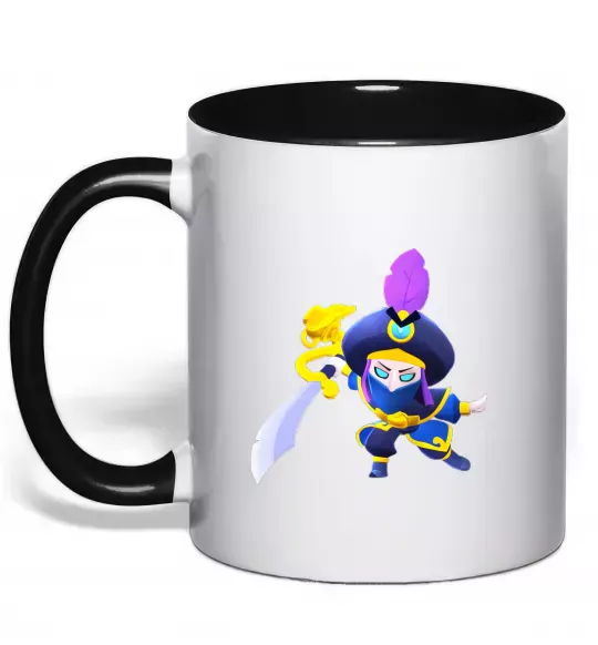 Чашка с цветной ручкой BRAWL STARS Rogue Mortis Черный фото