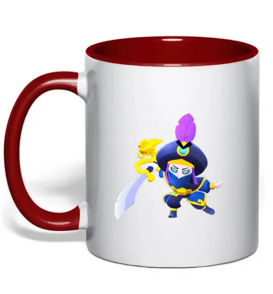 Чашка с цветной ручкой BRAWL STARS Rogue Mortis Красный фото