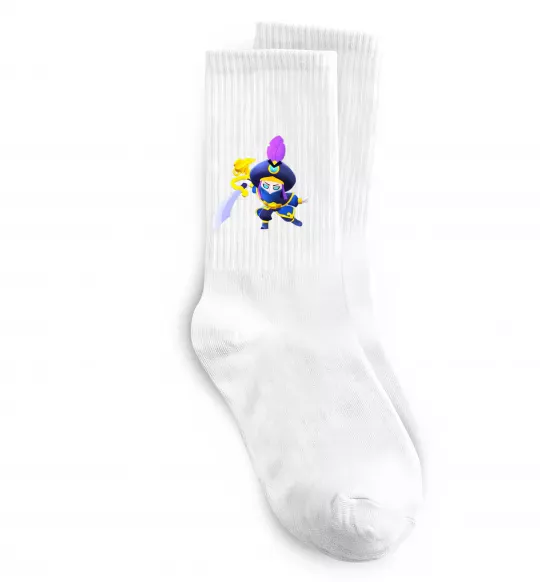 Носки BRAWL STARS Rogue Mortis Белый фото