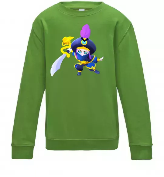 Детский Свитшот BRAWL STARS Rogue Mortis Лаймовый фото