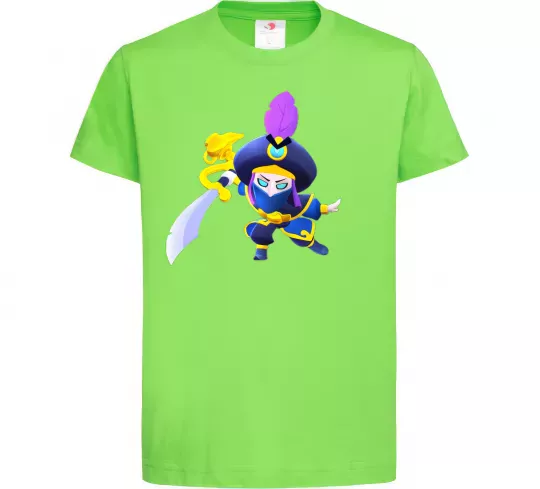 Дитяча футболка BRAWL STARS Rogue Mortis Лаймовий фото