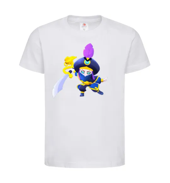 Детская футболка BRAWL STARS Rogue Mortis Белый фото