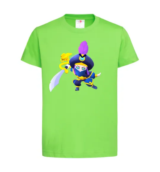 Детская футболка BRAWL STARS Rogue Mortis Лаймовый фото