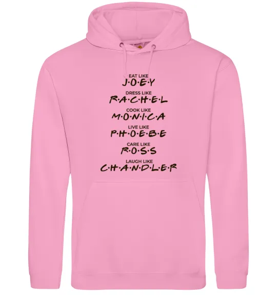 Женская толстовка (худи) Like friends Розовый фото