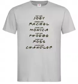 Чоловіча футболка Like friends Сірий фото