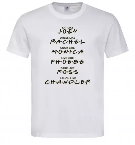 Мужская футболка Like friends Белый фото