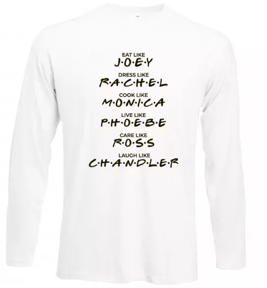 Лонгслив Like friends Белый фото