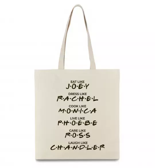 Эко-сумка Like friends Бежевый фото