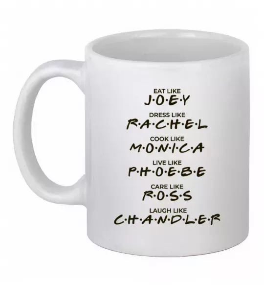 Чашка керамічна Like friends Білий фото