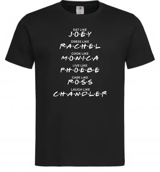 Мужская футболка Like friends Черный фото