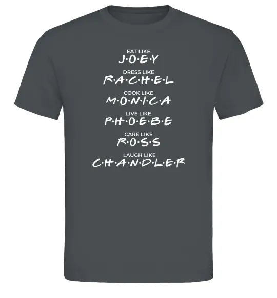 Мужская футболка Like friends Графит фото