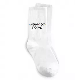 Носки Friends how you doing Белый фото