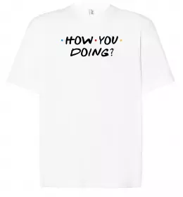 Футболка Оверсайз Друзі фото з назвою Белый фото