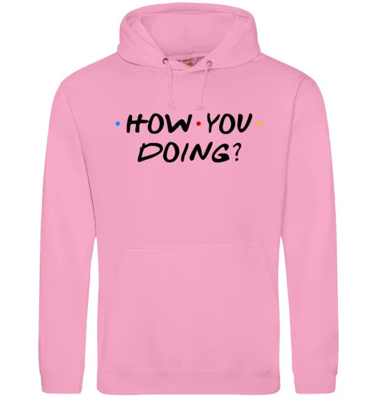 Чоловіча толстовка (худі) Friends how you doing Рожевий фото